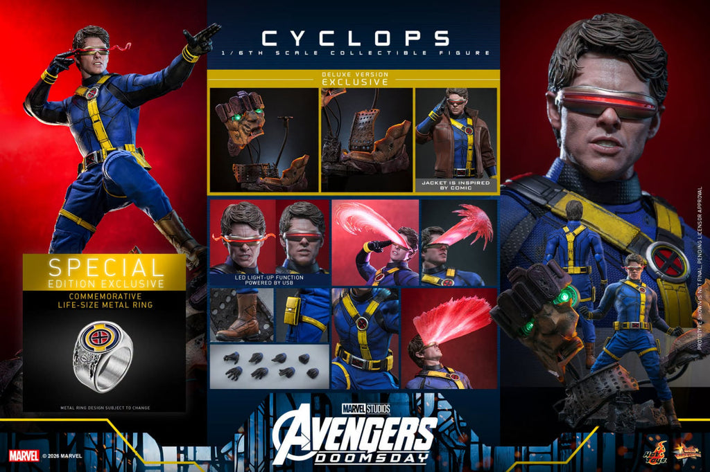 Preorder🔥Hot Toys MMS909B Avengers: Doomsday - 1/6th scale Cyclops (Deluxe Special)