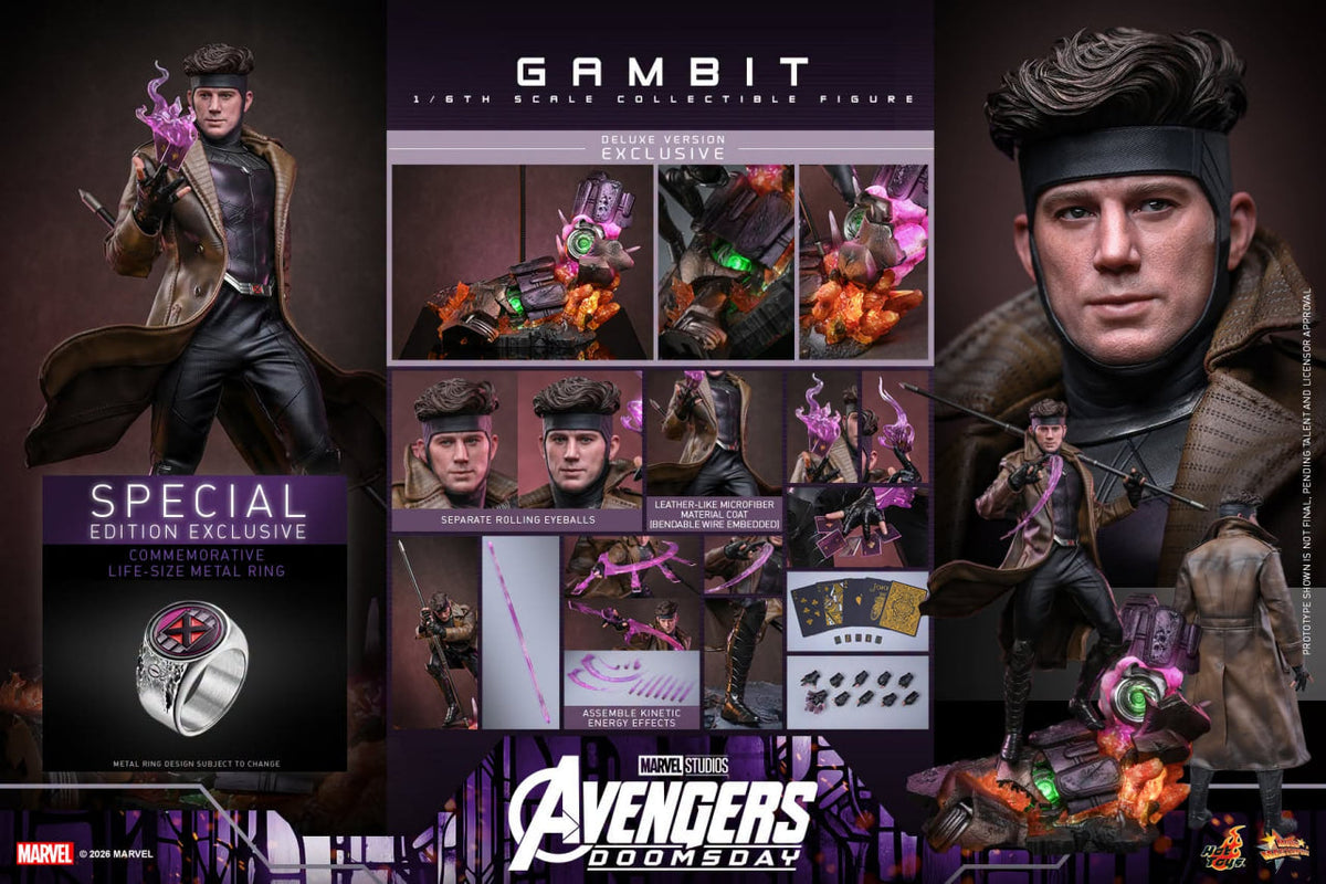 Preorder🔥Hot Toys MMS911B Avengers: Doomsday - 1/6th scale Gambit (Deluxe Special)