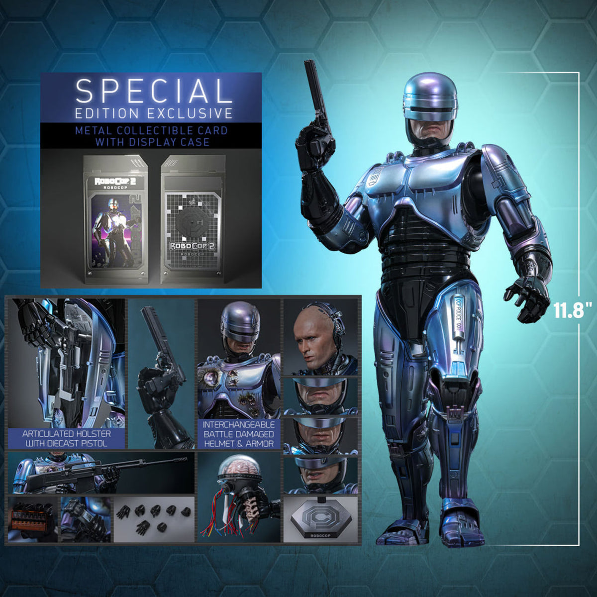 READY🔥Hot Toys MMS827d74b RoboCop 2 1/6th scale RoboCop Collectible Figure Special Edition & Collector Edition