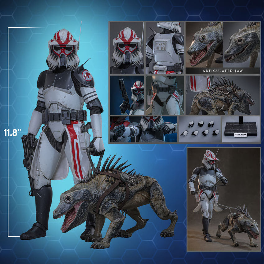 READY🔥Hot Toys TMS167 Star Wars: The Clone Wars - Sergeant Hound 1/6th Scale Collectible Figure