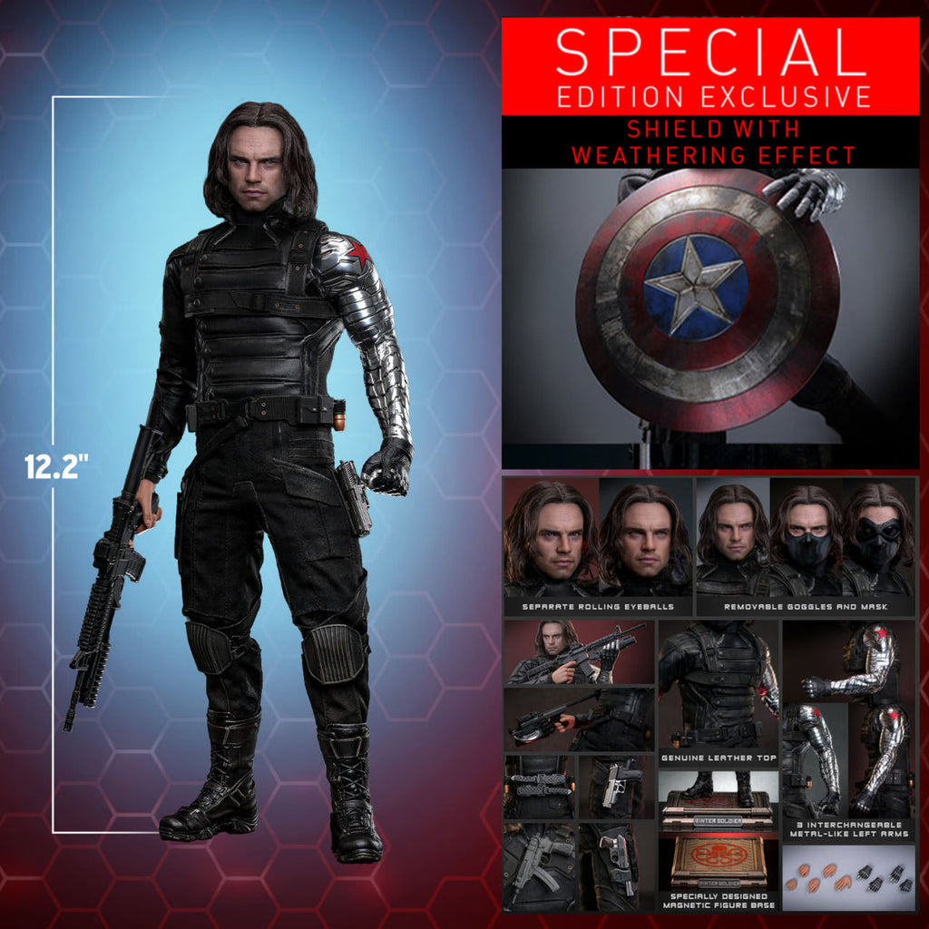 READY🔥Hot Toys MMS790AEB Captain America: The Winter Soldier 1/6 Winter Soldier (Artisan Edition) (Special Edition)