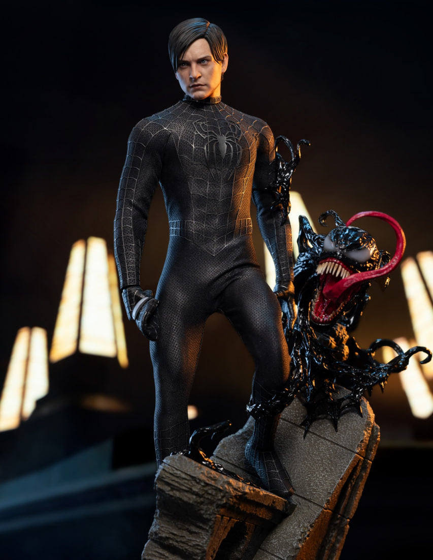 READY🔥Hot Toys MMS728B Spider-Man 3 Spiderman (Black Suit) (Deluxe Version) Special Edition 1/6th Scale Collectible Figure