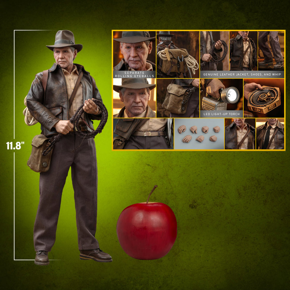 READY🔥Hot Toys MMS716 Indiana Jones and the Dial of Destiny – Indiana Jones 1/6 Scale Collectible Figure