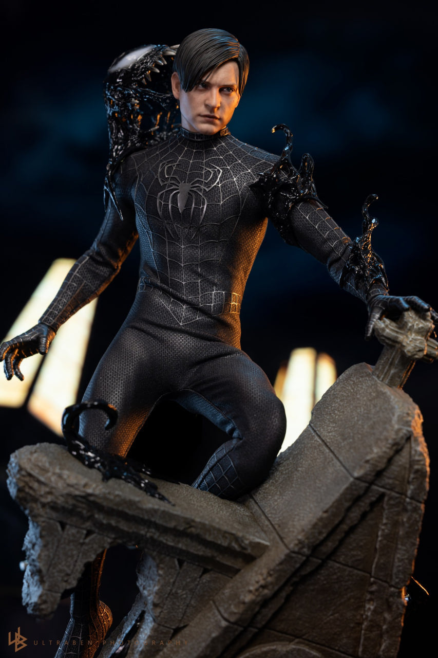 READY🔥Hot Toys MMS728B Spider-Man 3 Spiderman (Black Suit) (Deluxe Version) Special Edition 1/6th Scale Collectible Figure