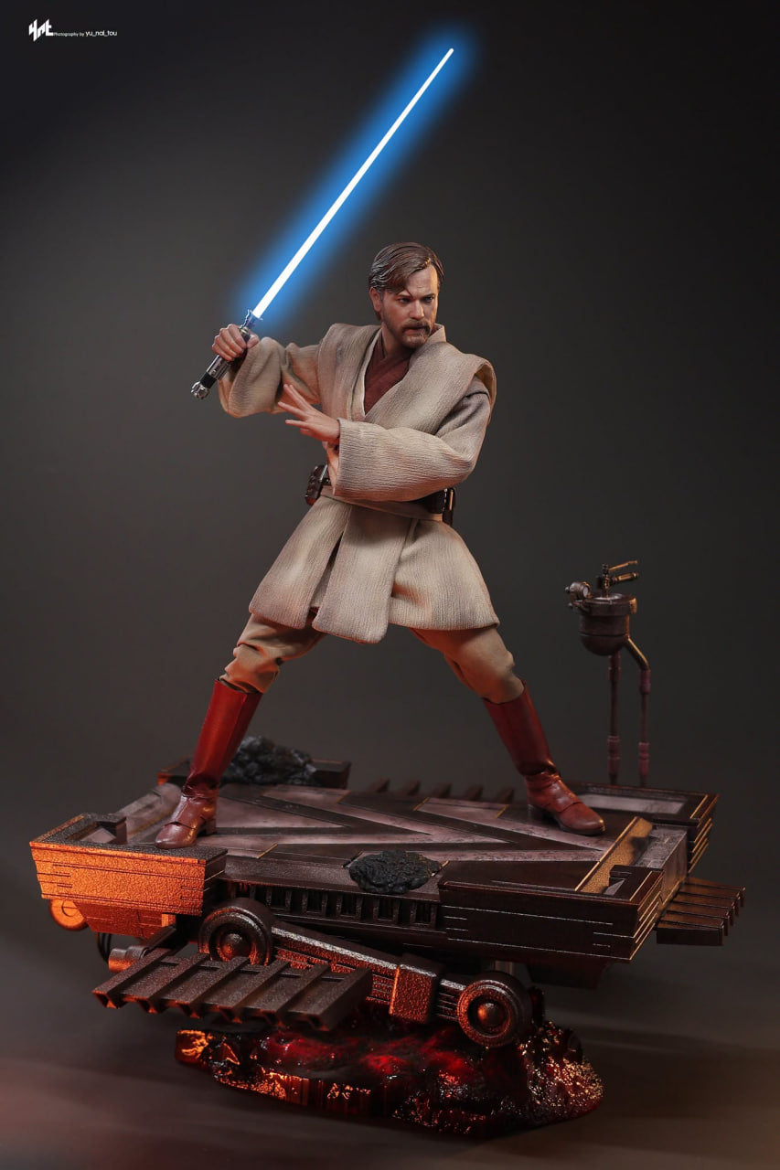 READY🔥Hot Toys MMS843 Star Wars: Revenge Of The Sith - Obi-Wan Kenobi (Mustafar) 1/6th Scale Collectible Figure