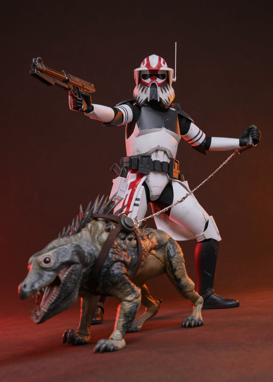 READY🔥Hot Toys TMS167 Star Wars: The Clone Wars - Sergeant Hound 1/6th Scale Collectible Figure