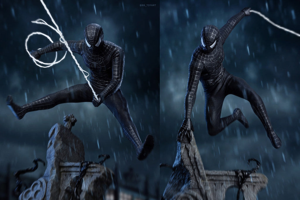 READY🔥Hot Toys MMS728B Spider-Man 3 Spiderman (Black Suit) (Deluxe Version) Special Edition 1/6th Scale Collectible Figure