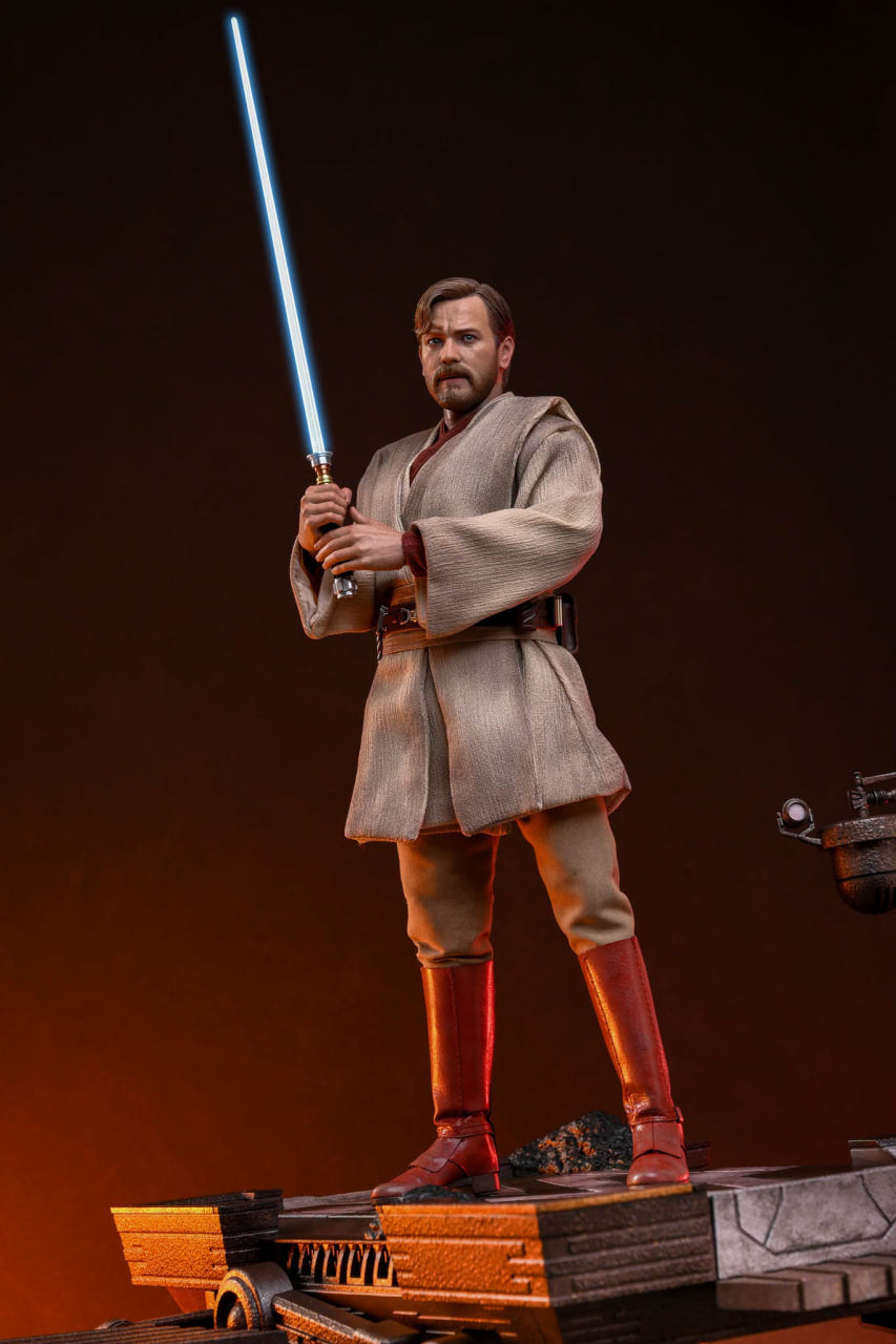 READY🔥Hot Toys MMS843 Star Wars: Revenge Of The Sith - Obi-Wan Kenobi (Mustafar) 1/6th Scale Collectible Figure