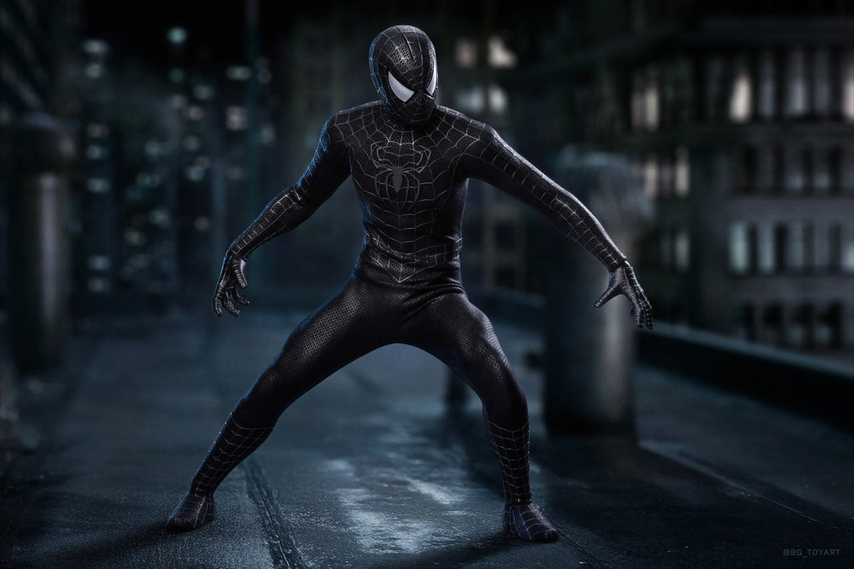 READY🔥Hot Toys MMS728B Spider-Man 3 Spiderman (Black Suit) (Deluxe Version) Special Edition 1/6th Scale Collectible Figure