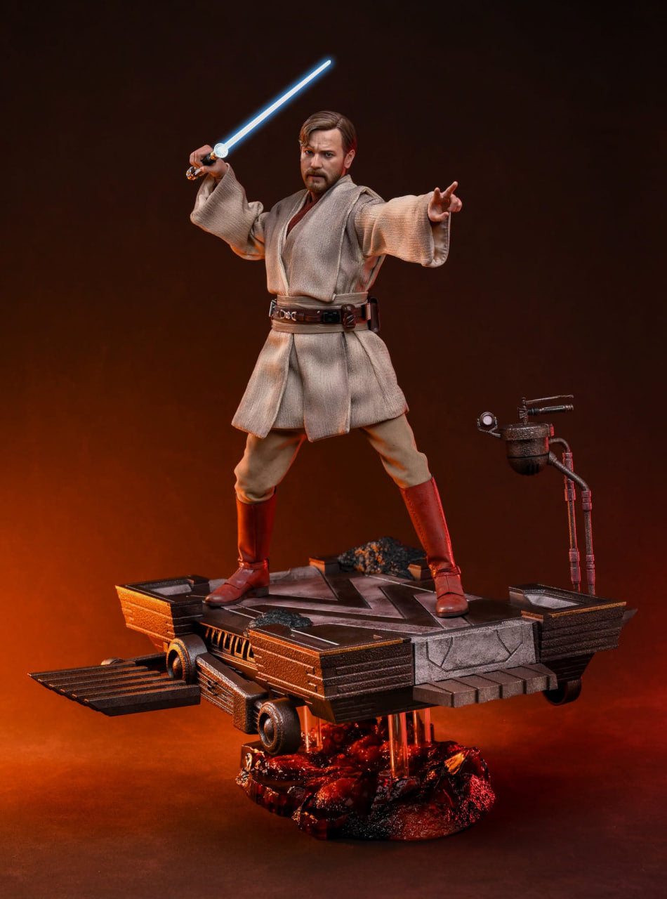 READY🔥Hot Toys MMS843 Star Wars: Revenge Of The Sith - Obi-Wan Kenobi (Mustafar) 1/6th Scale Collectible Figure