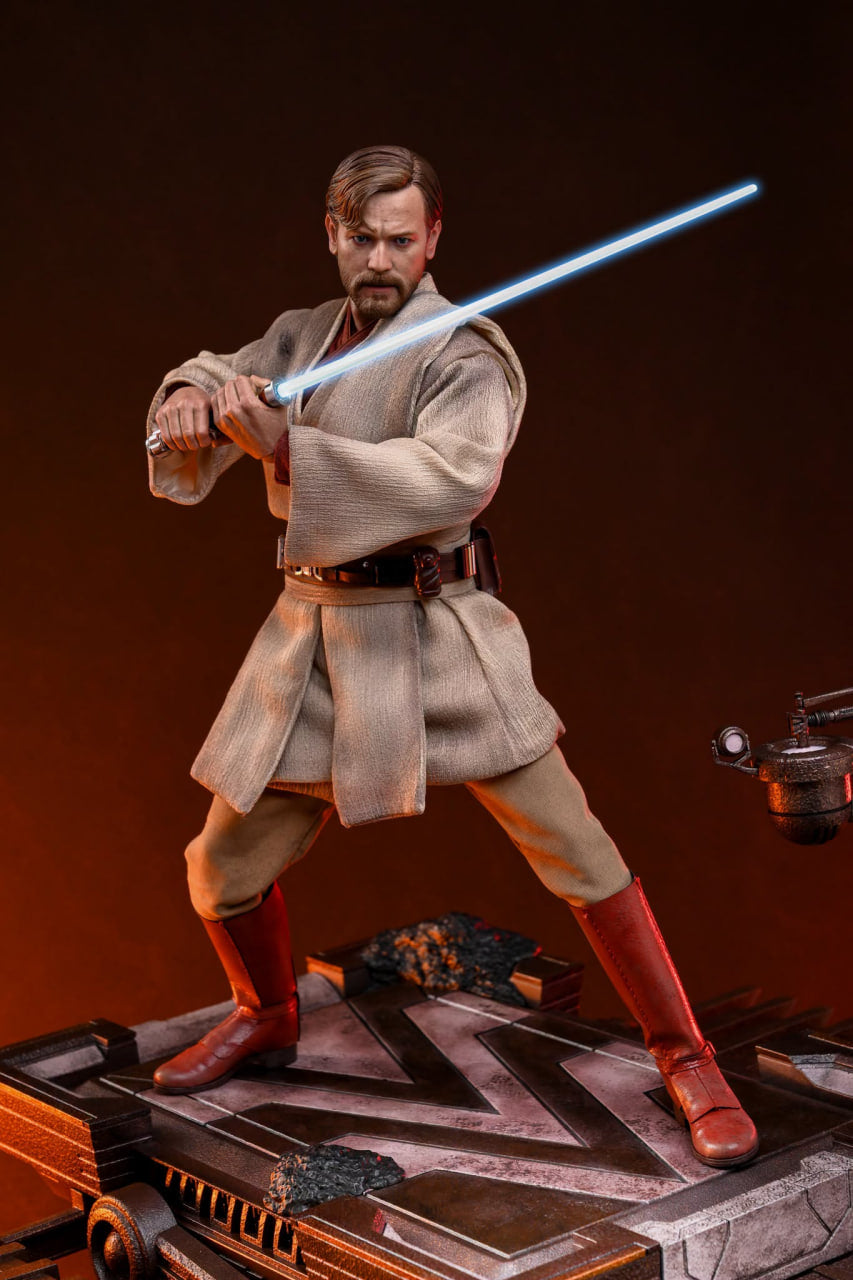 READY🔥Hot Toys MMS843 Star Wars: Revenge Of The Sith - Obi-Wan Kenobi (Mustafar) 1/6th Scale Collectible Figure