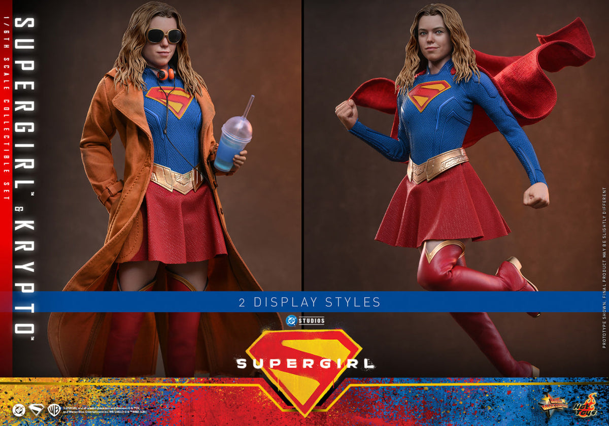 Preorder🔥Hot Toys MMS869 Supergirl - Supergirl & Krypto 1/6th scale Collectible Set