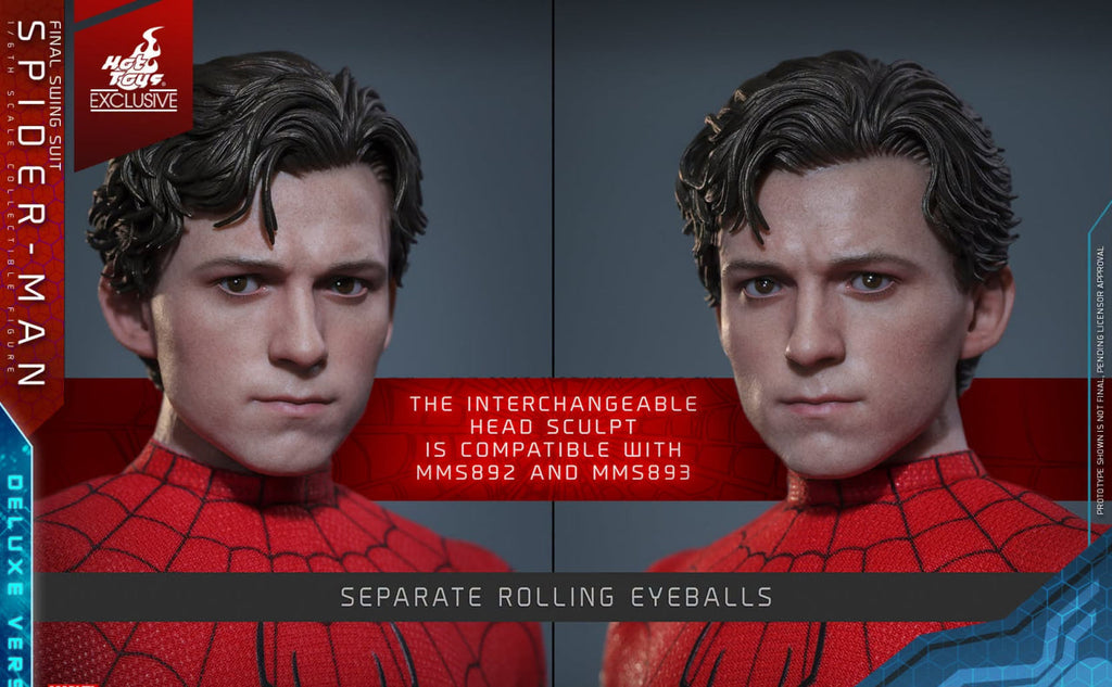 Preorder🔥Hot Toys MMS922 Spider-Man: No Way Home - Spider-Man (Final Swing Suit) (Deluxe Version) [Hot Toys Exclusive]