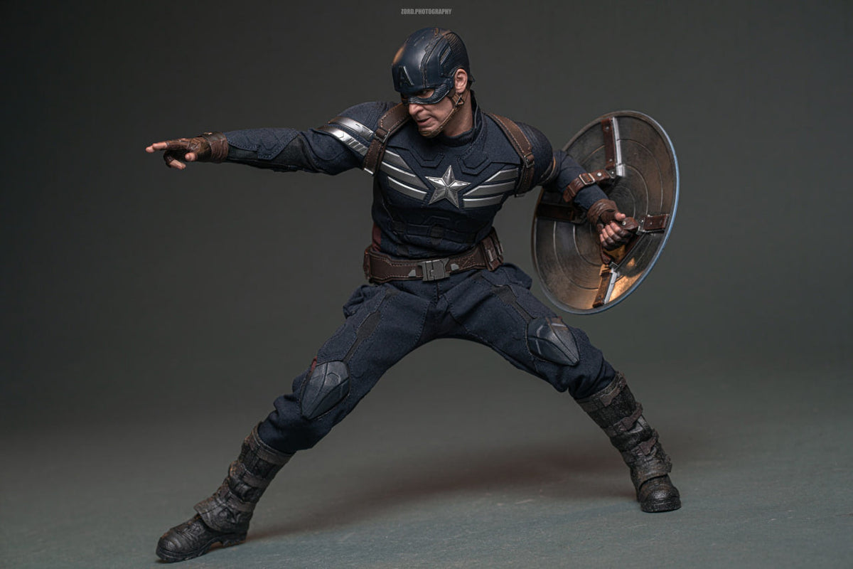 READY🔥Hot Toys MMS783 Captain America: The Winter Soldier 1/6th scale Captain America (Stealth S.T.R.I.K.E. Suit) 2.0 Collectible Figure