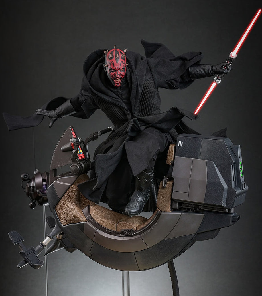 READY🔥Hot Toys Star Wars MMS749 MMS749b Episode I The Phantom Menace Darth Maul with Sith Speeder 1/6 Collector & Special Edition