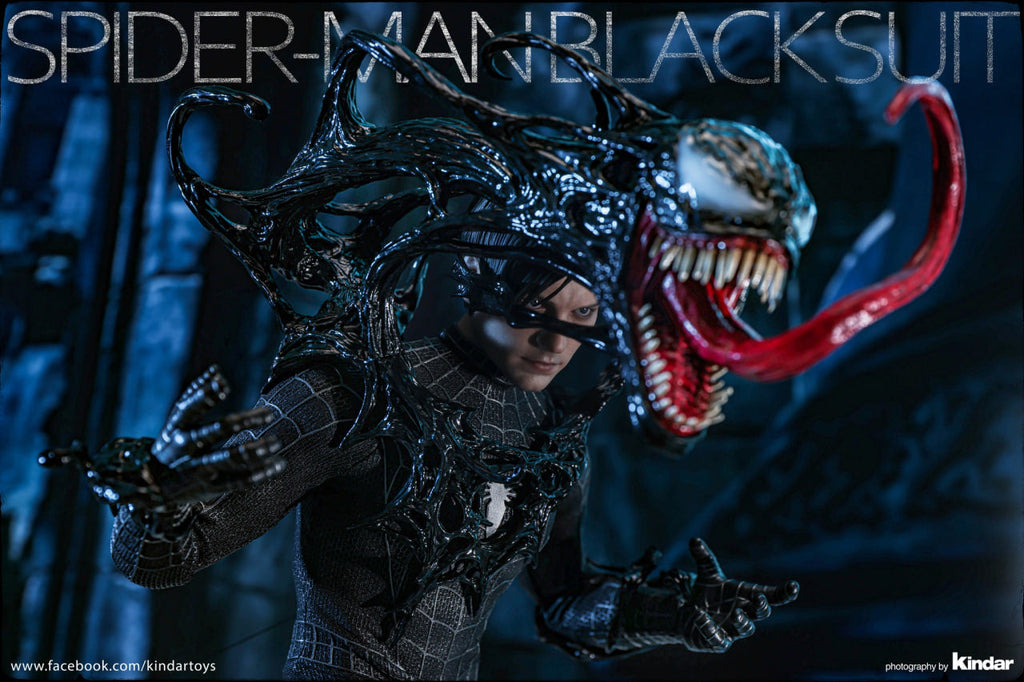 READY🔥Hot Toys MMS728B Spider-Man 3 Spiderman (Black Suit) (Deluxe Version) Special Edition 1/6th Scale Collectible Figure