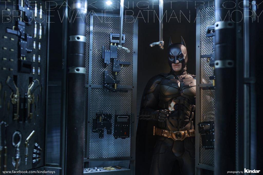 READY🔥Hot Toys MMS750 Batman The Dark Knight - 1/6th scale Batman Armory with Bruce Wayne (2.0) Collectible Set