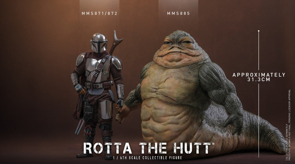 Preorder🔥Hot Toys MMS885 Star Wars: The Mandalorian & Grogu - 1/6th scale Rotta The Hutt Collectible Figure