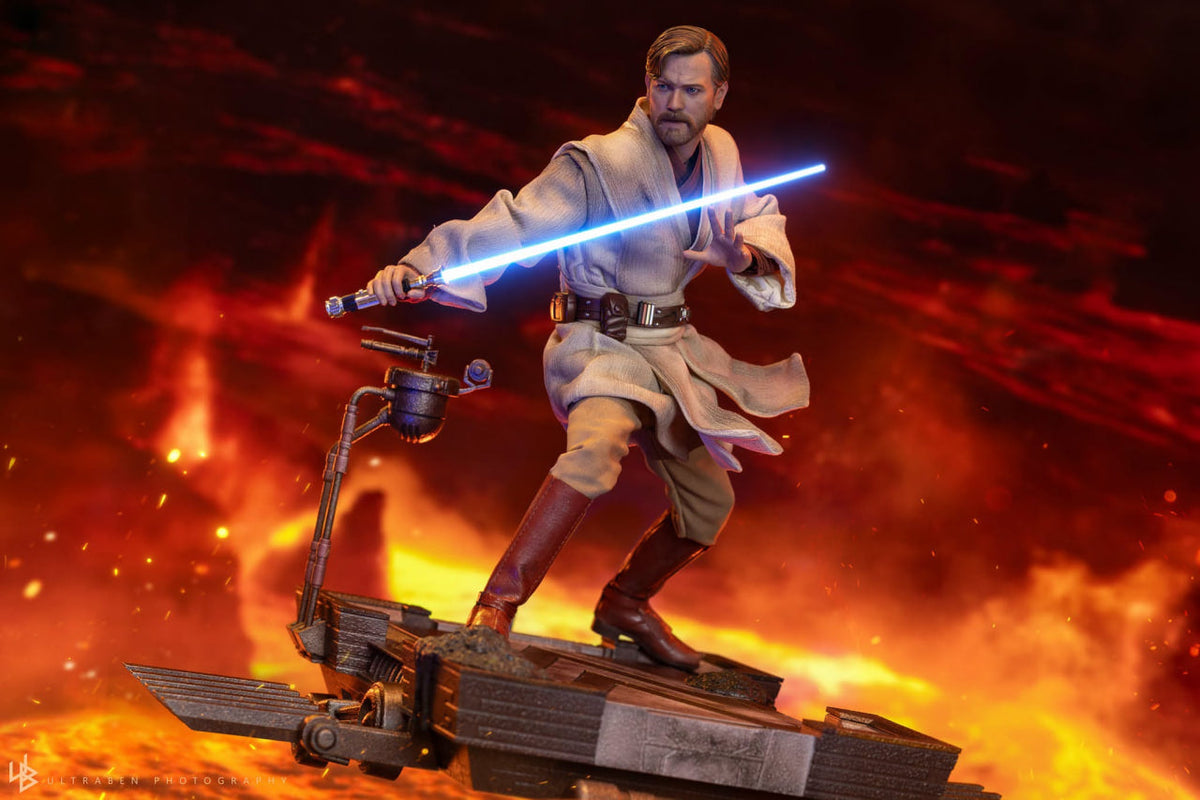 READY🔥Hot Toys MMS843 Star Wars: Revenge Of The Sith - Obi-Wan Kenobi (Mustafar) 1/6th Scale Collectible Figure