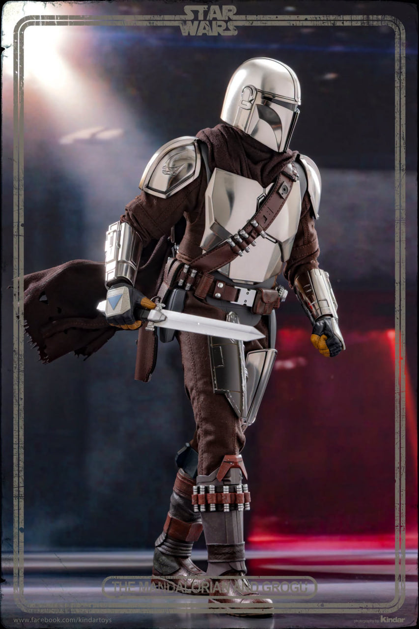 READY🔥Hot Toys MMS872 Star Wars: The Mandalorian & Grogu - The Mandalorian & Grogu Collectible Set (Deluxe Version)