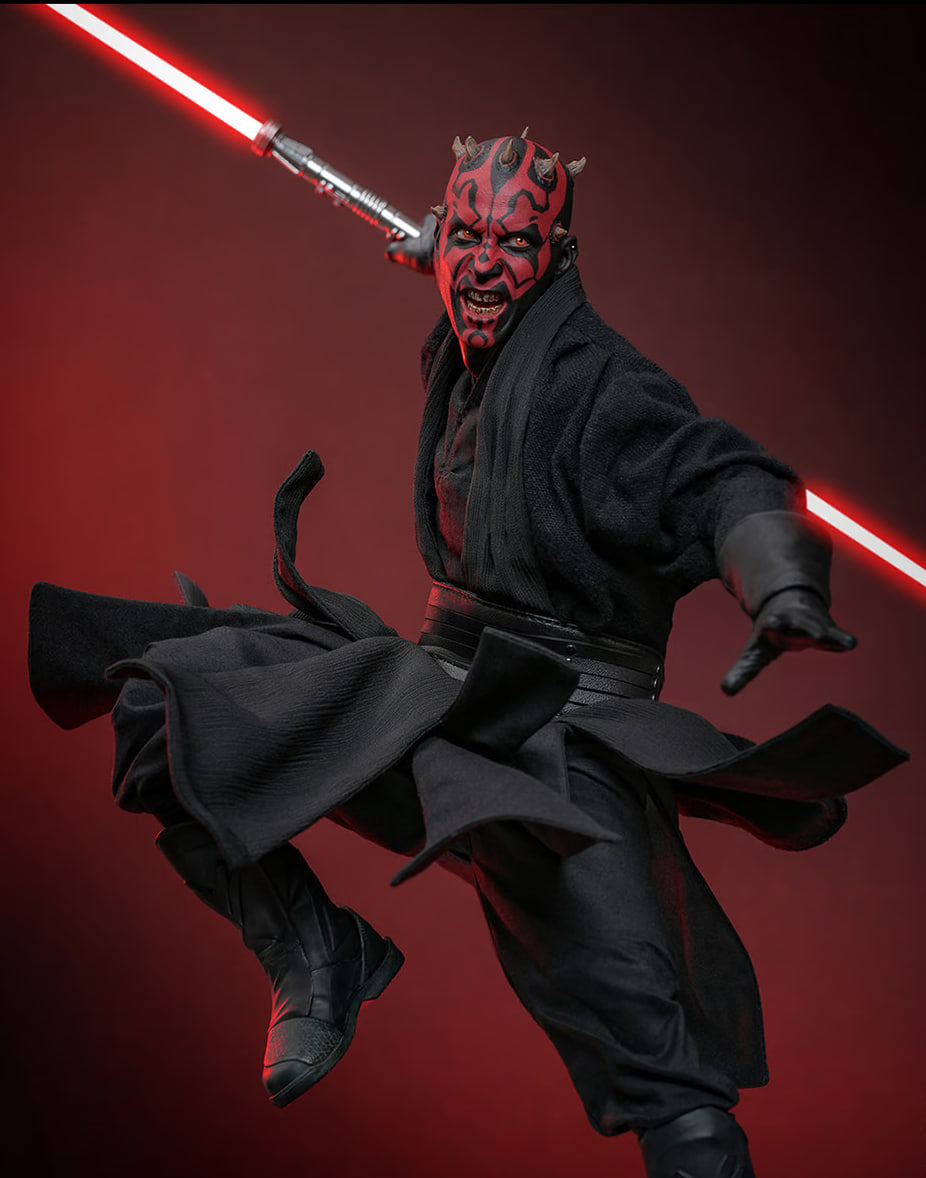 READY🔥Hot Toys Star Wars MMS749 MMS749b Episode I The Phantom Menace Darth Maul with Sith Speeder 1/6 Collector & Special Edition