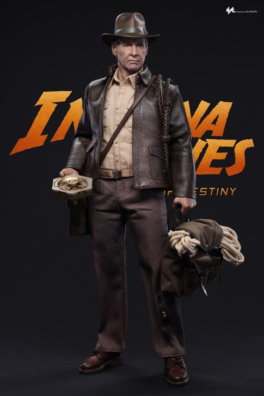 READY🔥Hot Toys MMS716 Indiana Jones and the Dial of Destiny – Indiana Jones 1/6 Scale Collectible Figure