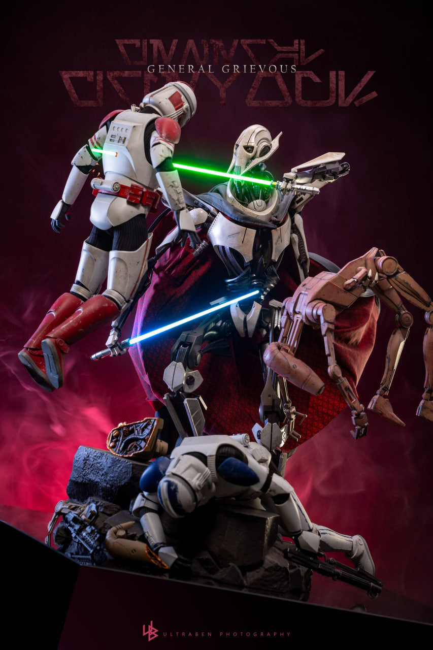 READY🔥Hot Toys MMS760D67B Star Wars Episode III Revenge of the Sith General Grievous 1/6 Scale Collectible Figure Special Edition
