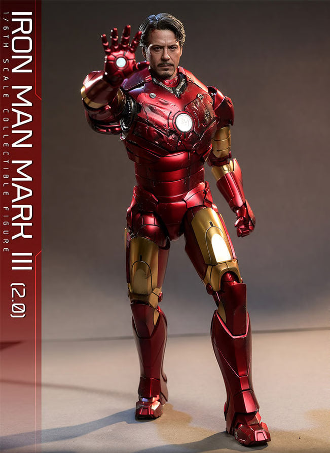 READY🔥Hot Toys MMS664D48B Ironman Mark 3 (2.0) 1/6 Scale Collectible Figure Special Edition with Bonus Part