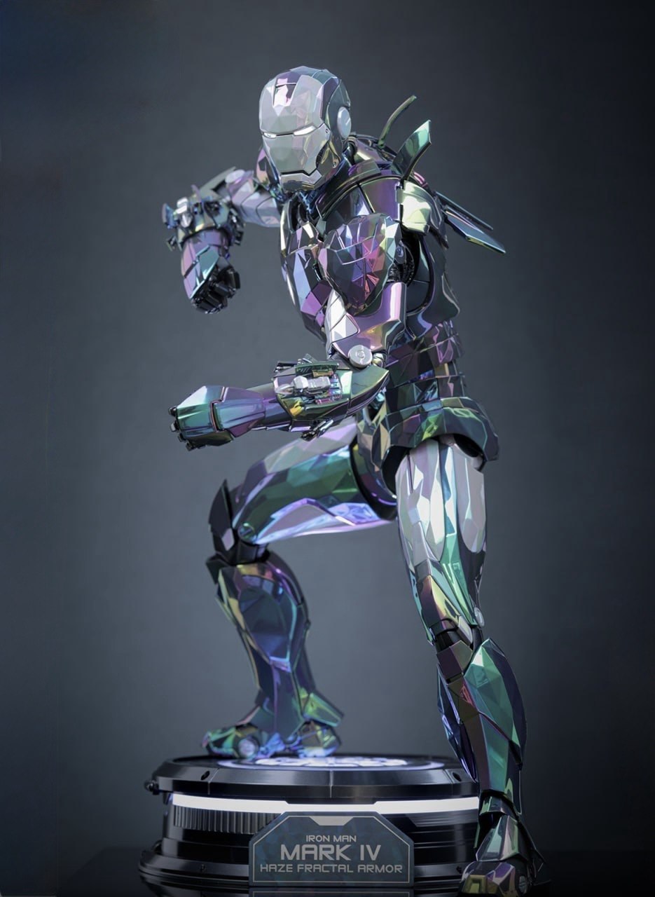 READY🔥Hot Toys MMS855D79 Iron Man 2 Iron Man Mark IV (Haze Fractal Armor) 1/6th scale Collectible Figure [Hot Toys Exclusive]