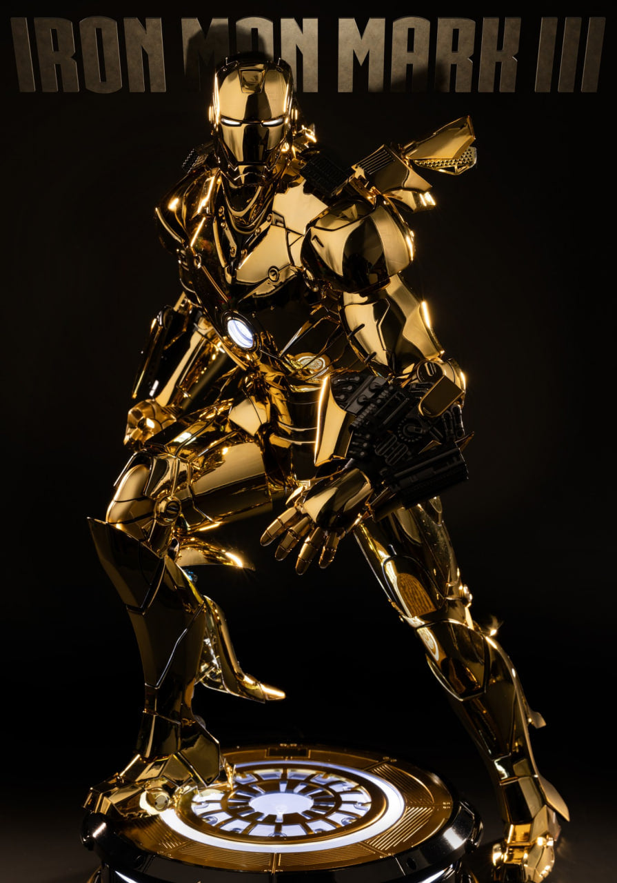 READY🔥Hot Toys MMS764D69 Iron Man Mark III (Golden Color Version) 1/6th scale Collectible Figure