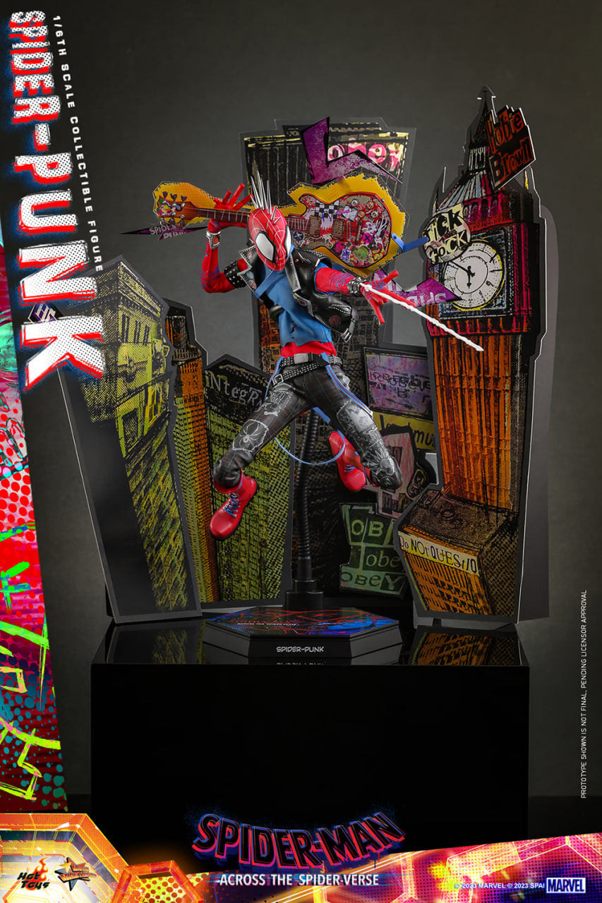 READY🔥Hot Toys MMS726 Spiderman Across the Spider Verse Spider Punk 1/6 Scale Collectible Figure Standard Version