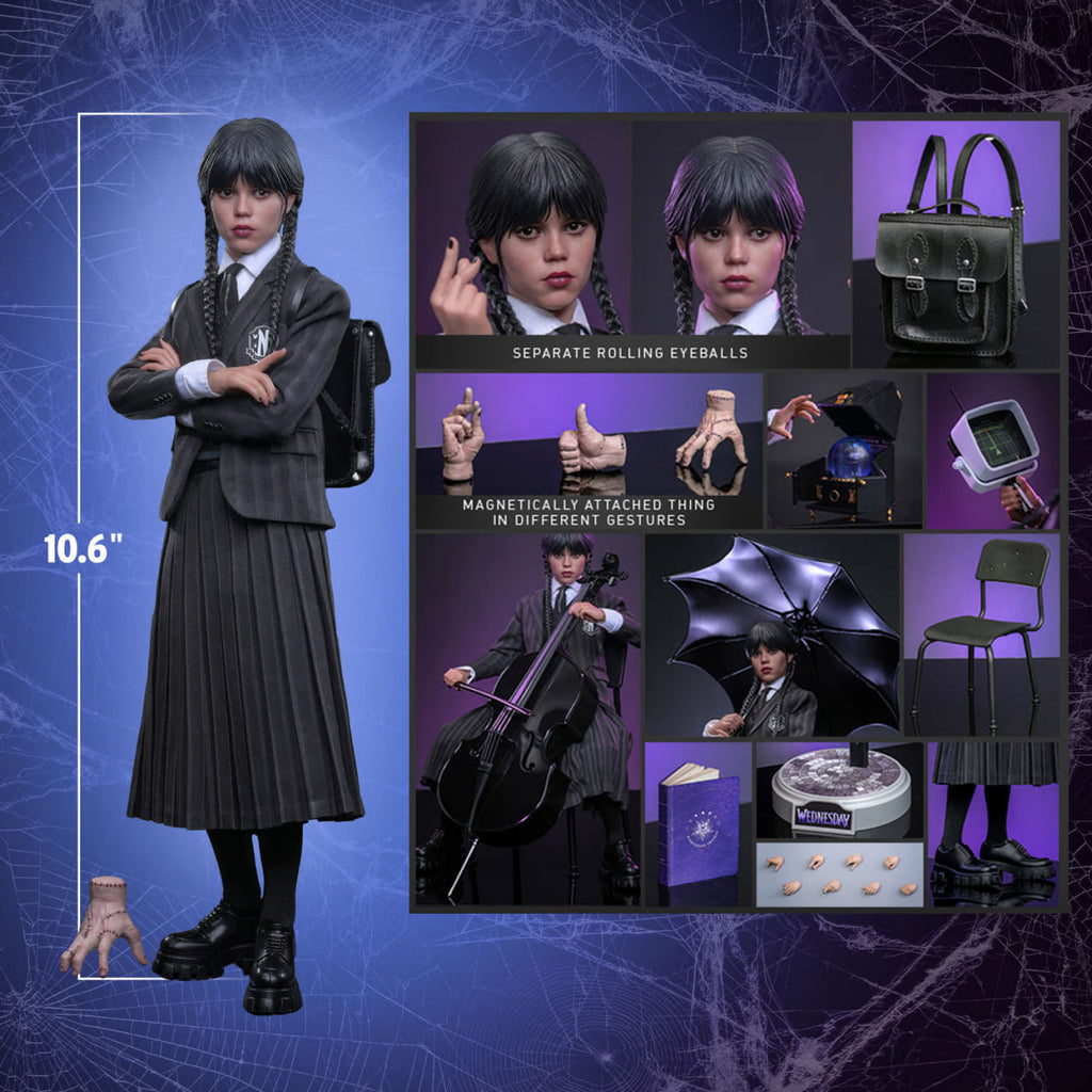 READY🔥Hot Toys TMS135 Wednesday - 1/6th scale Wednesday Collectible Figure