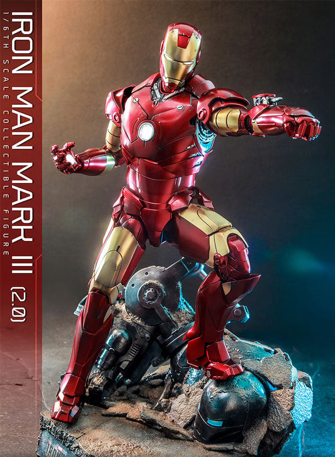 READY🔥Hot Toys MMS664D48B Ironman Mark 3 (2.0) 1/6 Scale Collectible Figure Special Edition with Bonus Part