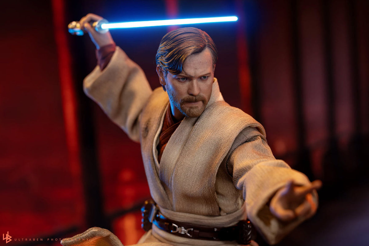 READY🔥Hot Toys MMS843 Star Wars: Revenge Of The Sith - Obi-Wan Kenobi (Mustafar) 1/6th Scale Collectible Figure