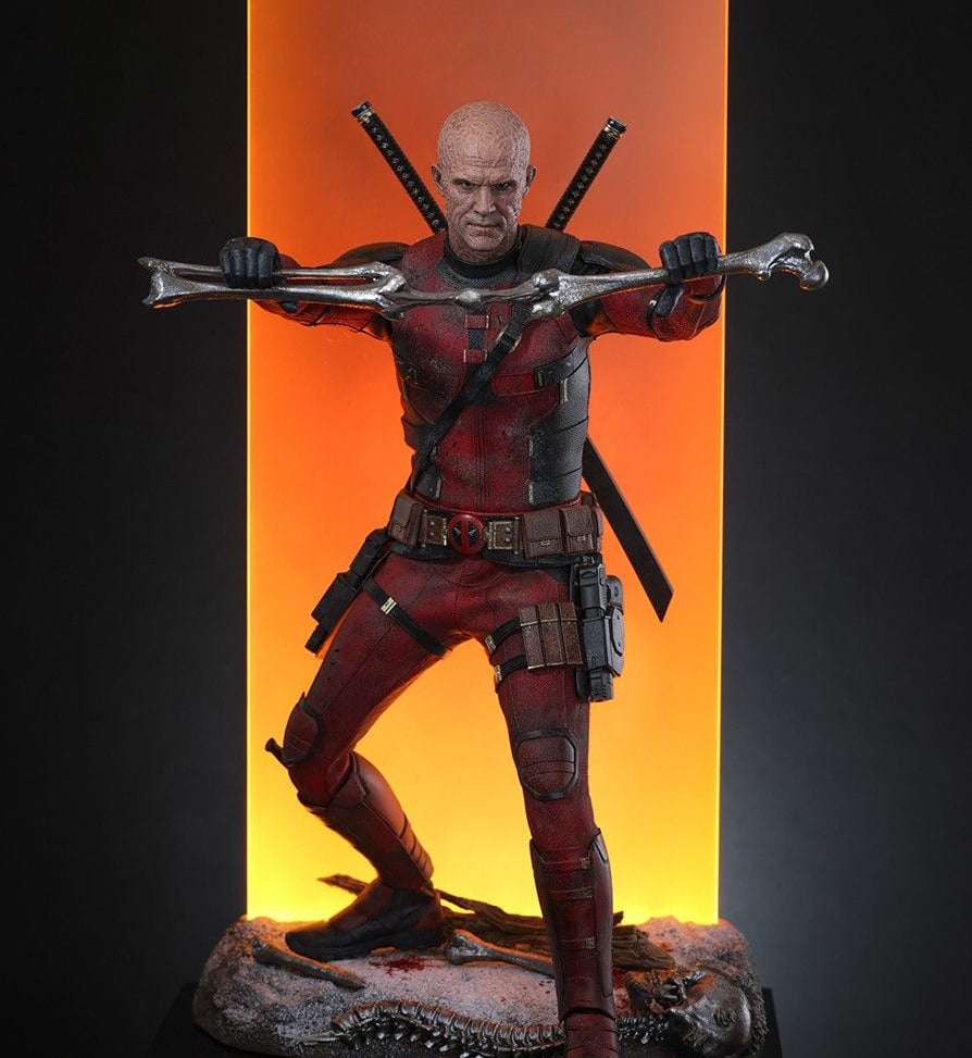 READY🔥Hot Toys MMS782 Deadpool & Wolverine 1/6th scale Deadpool (Battling Version) Collectible Figure