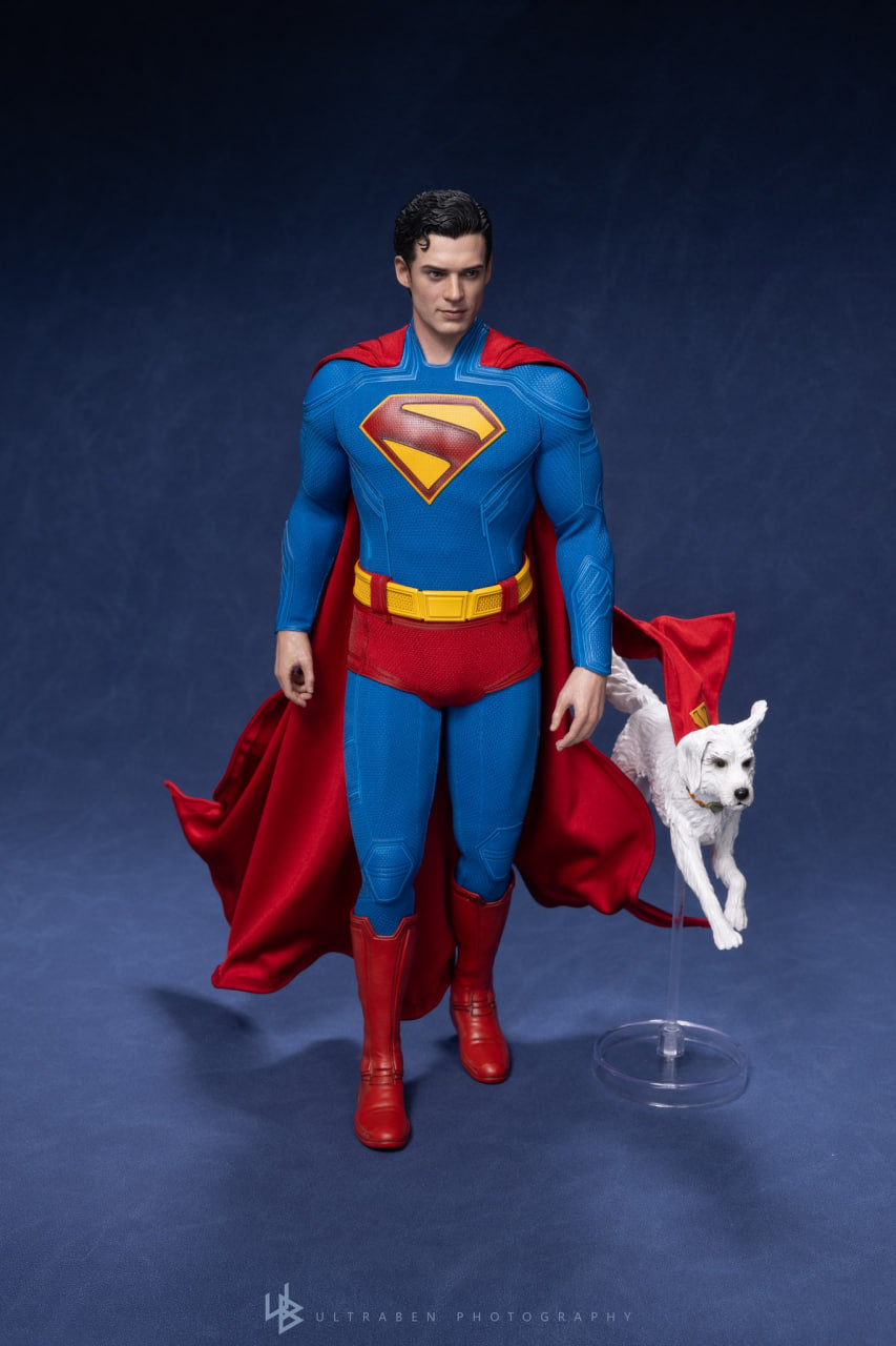 READY🔥Hot Toys MMS812 Superman 1/6th Scale Superman & Krypto Collectible Set