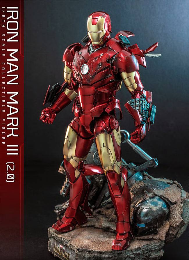 READY🔥Hot Toys MMS664D48B Ironman Mark 3 (2.0) 1/6 Scale Collectible Figure Special Edition with Bonus Part