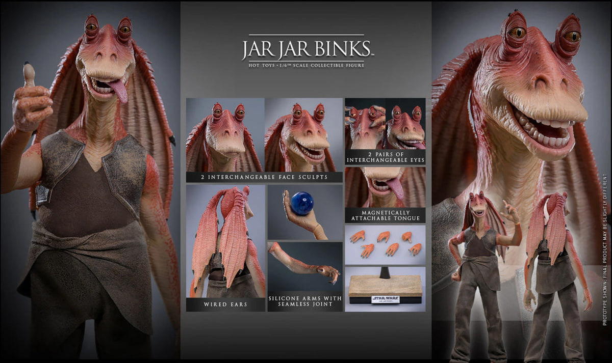 Preorder🔥Hot Toys MMS807 Star Wars The Phantom Menace 1/6th scale Jar Jar Binks Collectible Figure