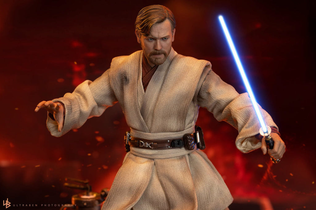 READY🔥Hot Toys MMS843 Star Wars: Revenge Of The Sith - Obi-Wan Kenobi (Mustafar) 1/6th Scale Collectible Figure