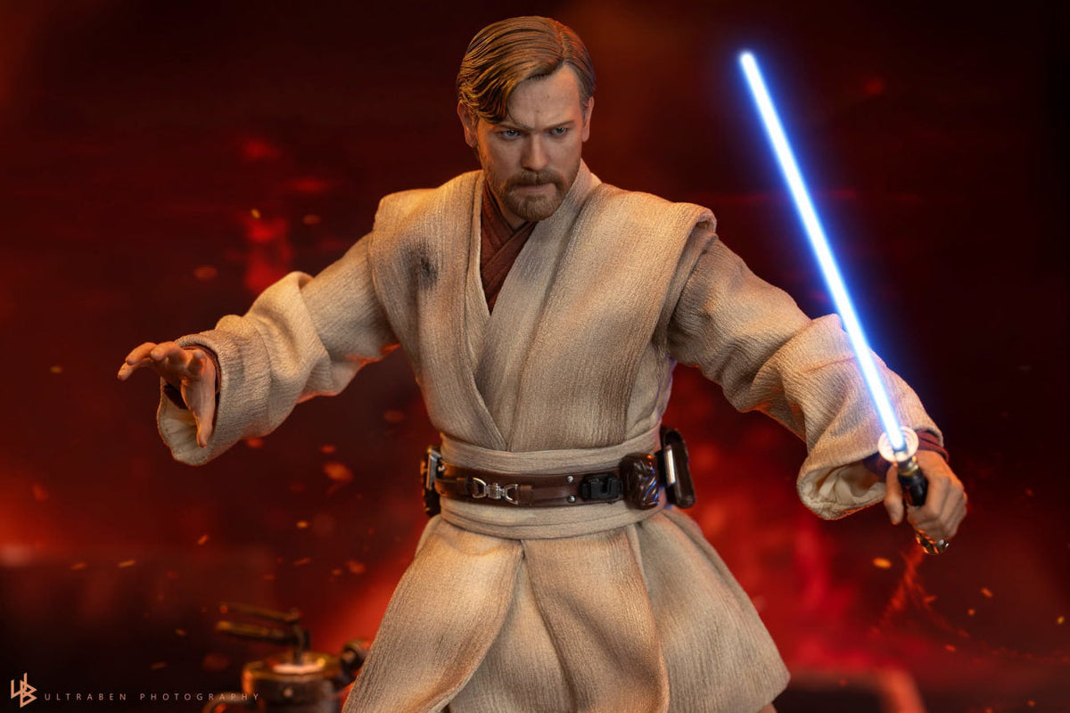 READY🔥Hot Toys MMS843 Star Wars: Revenge Of The Sith - Obi-Wan Kenobi (Mustafar) 1/6th Scale Collectible Figure