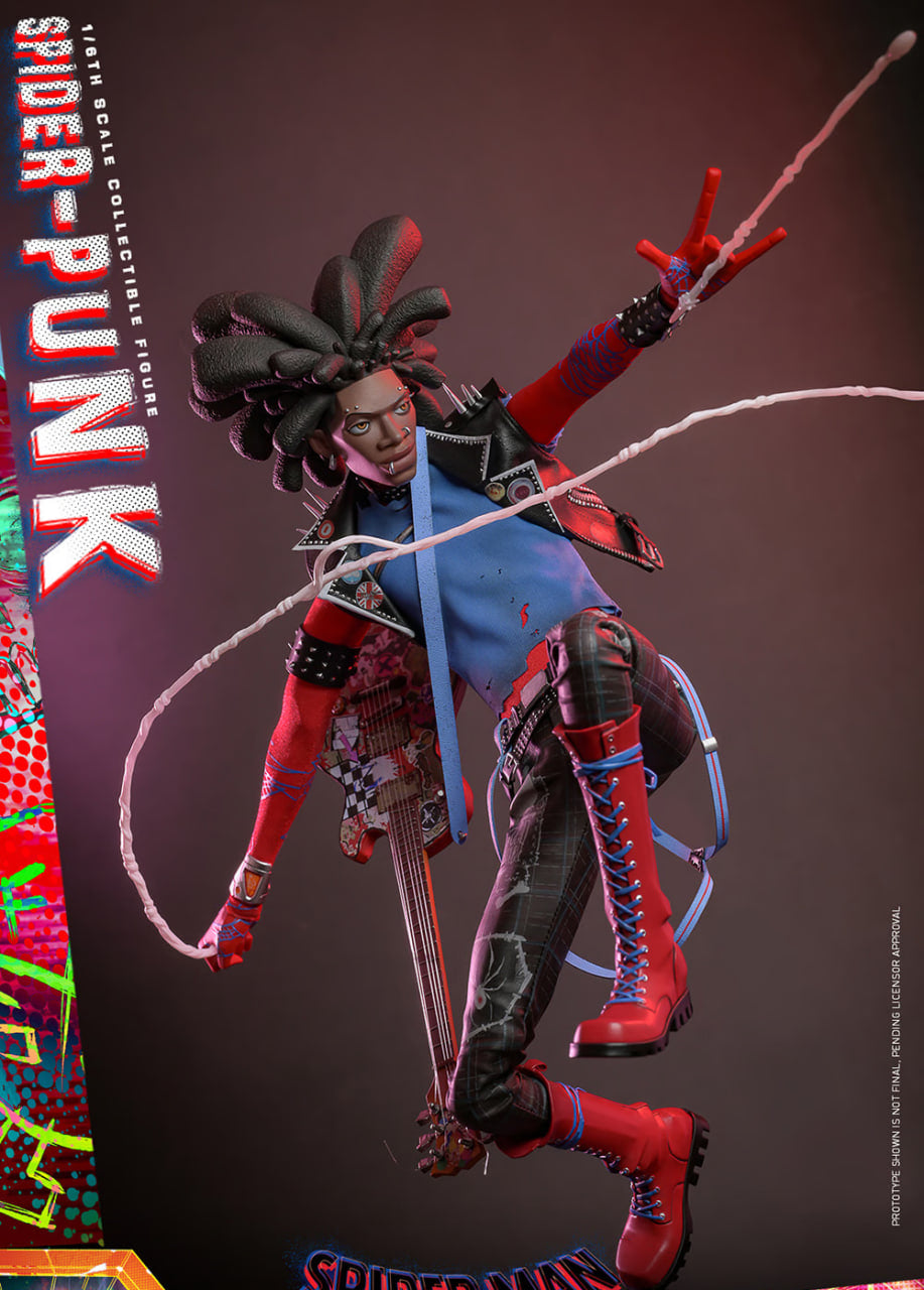 READY🔥Hot Toys MMS726 Spiderman Across the Spider Verse Spider Punk 1/6 Scale Collectible Figure Standard Version