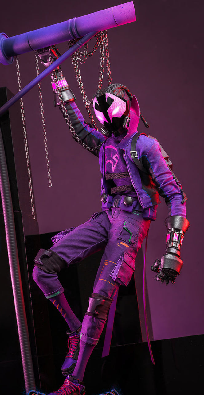 READY🔥Hot Toys MMS725 Spiderman Across the Spider-Verse Miles G. Morales 1/6 Scale Collectible Figure Normal Version