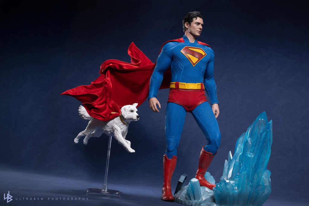 READY🔥Hot Toys MMS812 Superman 1/6th Scale Superman & Krypto Collectible Set
