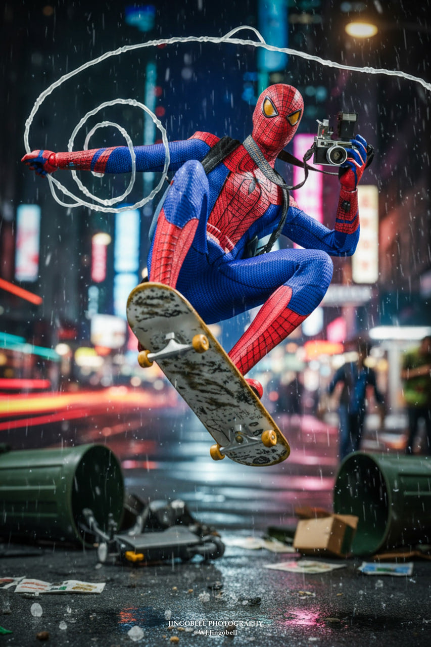 READY🔥Hot Toys MMS771B The Amazing Spider-Man 1/6th Scale The Amazing Spider-Man Collectible Figure (Special Edition) & Collector edition