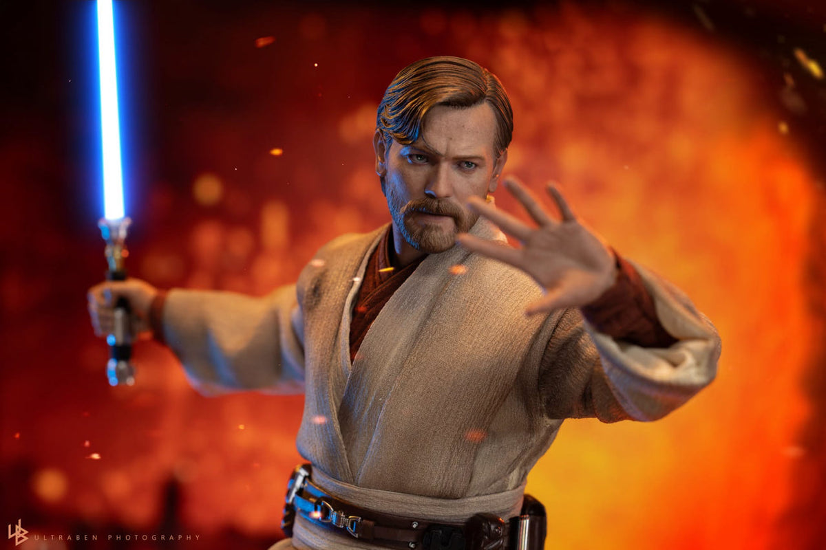 READY🔥Hot Toys MMS843 Star Wars: Revenge Of The Sith - Obi-Wan Kenobi (Mustafar) 1/6th Scale Collectible Figure
