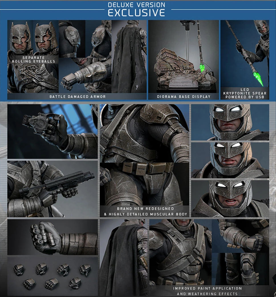 READY🔥Hot Toys MMS743D63 Batman V Superman Dawn Of Justice Armored Batman (2.0) 1/6th Scale Collectible Figure (Deluxe Version)