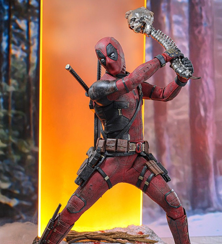READY🔥Hot Toys MMS782 Deadpool & Wolverine 1/6th scale Deadpool (Battling Version) Collectible Figure