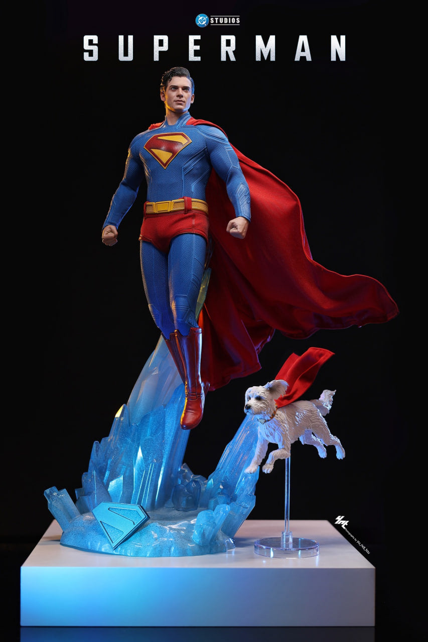 READY🔥Hot Toys MMS812 Superman 1/6th Scale Superman & Krypto Collectible Set