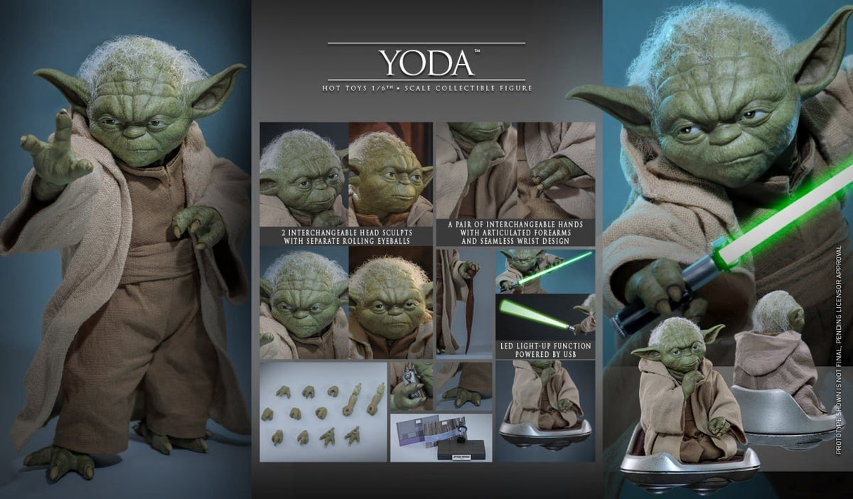 Preorder🔥Hot Toys MMS878 Star Wars: Revenge of the Sith 1/6th scale Yoda Collectible Figure