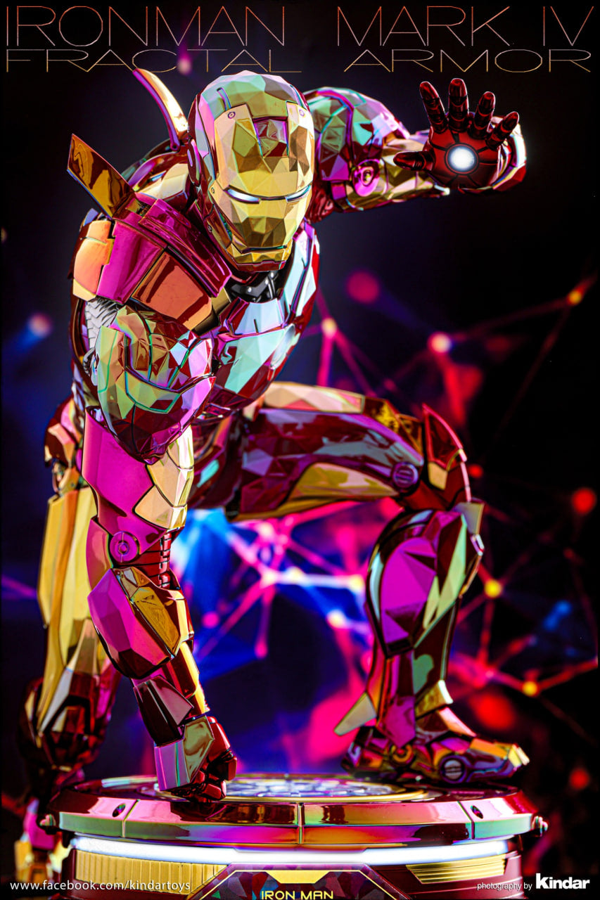 READY🔥Hot Toys MMS792D70 Iron Man 2: 1/6th scale Iron Man Mark IV (Fractal Armor) Collectible Figure Limited Edition [Hot Toys Exclusive]